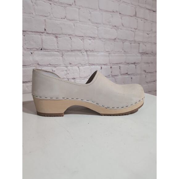 Sandgrens Brett Low Closed-Back Swedish Clogs EUR 39 Womens Size 8-8.5 Beige - Picture 10 of 14